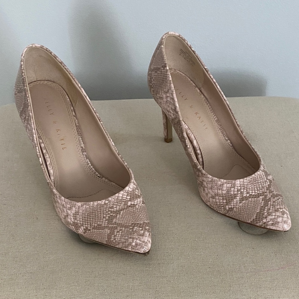 Kelly & Katie Snakeskin Patterned Heels